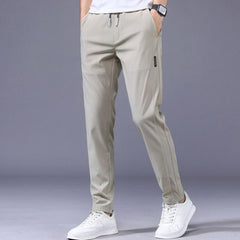 Drawstring Trousers Thin Casual Pants Korean Version Loose Straight Sweatpants Mens Clothing